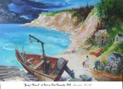 Jerry's Nose at Port au Port peninsula 3, Newfoundland, Canada, Oil on Canvas